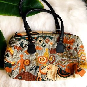 Vintage Tribal Jungle Cloth Bag